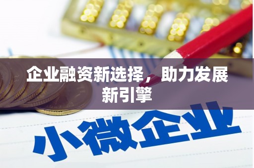 连城企业融资新选择，助力发展新引擎