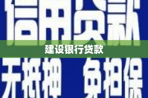 连城建设银行贷款
